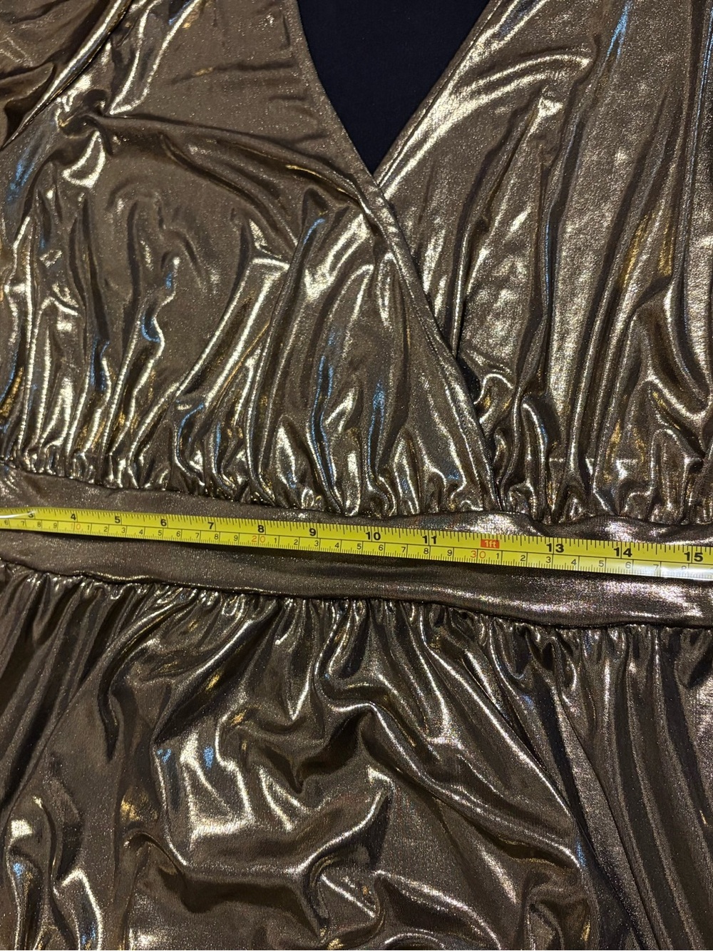 Torrid NWT 18-20 2x Metallic tunic style top - Picture 5 of 8